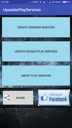 UpdatePlayServices - Image screenshot of android app