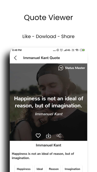 Status Master: eBooks & Quotes - Image screenshot of android app