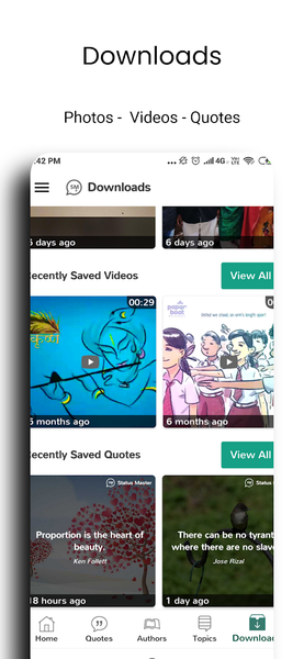 Status Master: eBooks & Quotes - Image screenshot of android app