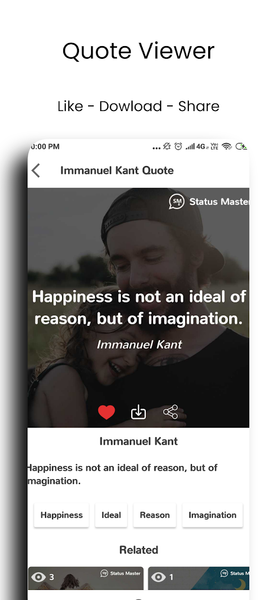 Status Master: eBooks & Quotes - Image screenshot of android app