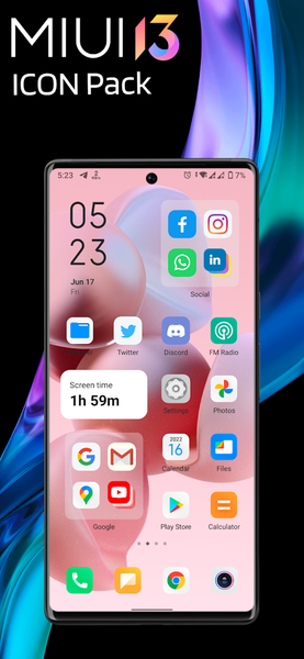 MIUI 13 Icon pack - عکس برنامه موبایلی اندروید