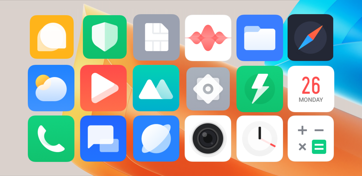 XOS ۱۵ Icon pack - عکس برنامه موبایلی اندروید