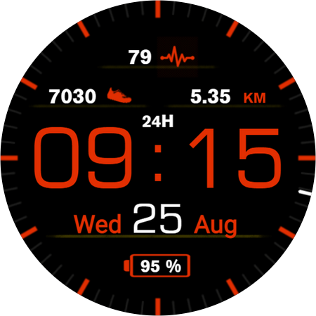 Casual Watchface AKM Wear OS - Image screenshot of android app