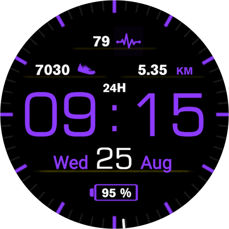 Casual Watchface AKM Wear OS - Image screenshot of android app