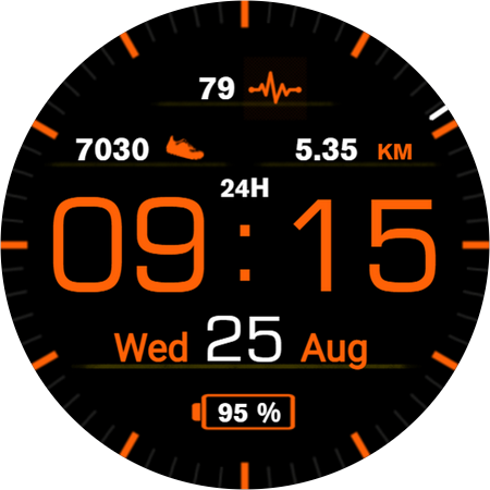 Casual Watchface AKM Wear OS - Image screenshot of android app