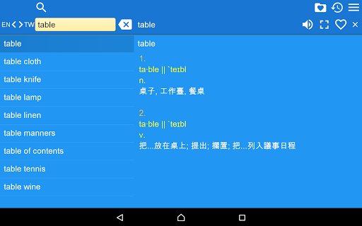 English Chinese Dictionary T - عکس برنامه موبایلی اندروید