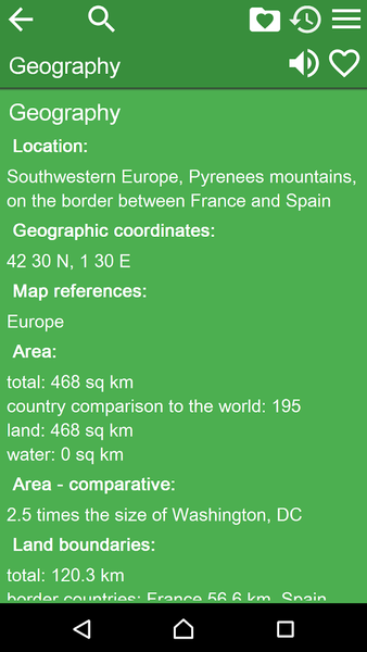 World Factbook. Countries Info - عکس برنامه موبایلی اندروید