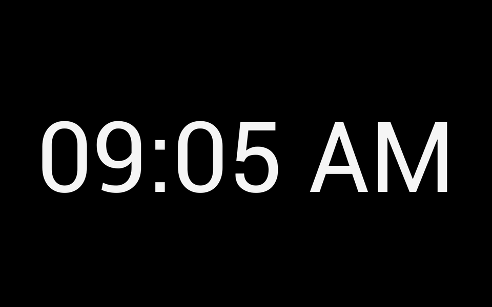 Qzey: Simple Digital Clock - عکس برنامه موبایلی اندروید