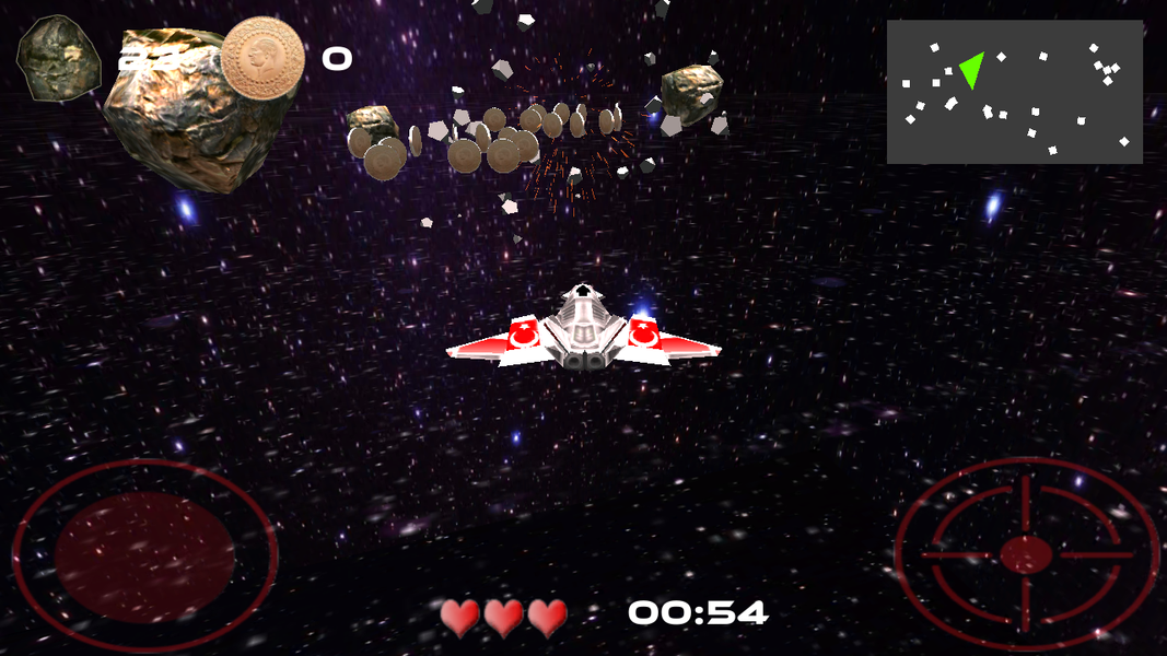 3D Space Fighter - Gameplay image of android game
