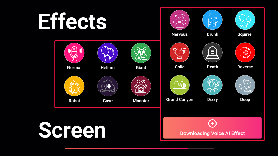 Voice Changer Voice AI Effects - عکس برنامه موبایلی اندروید