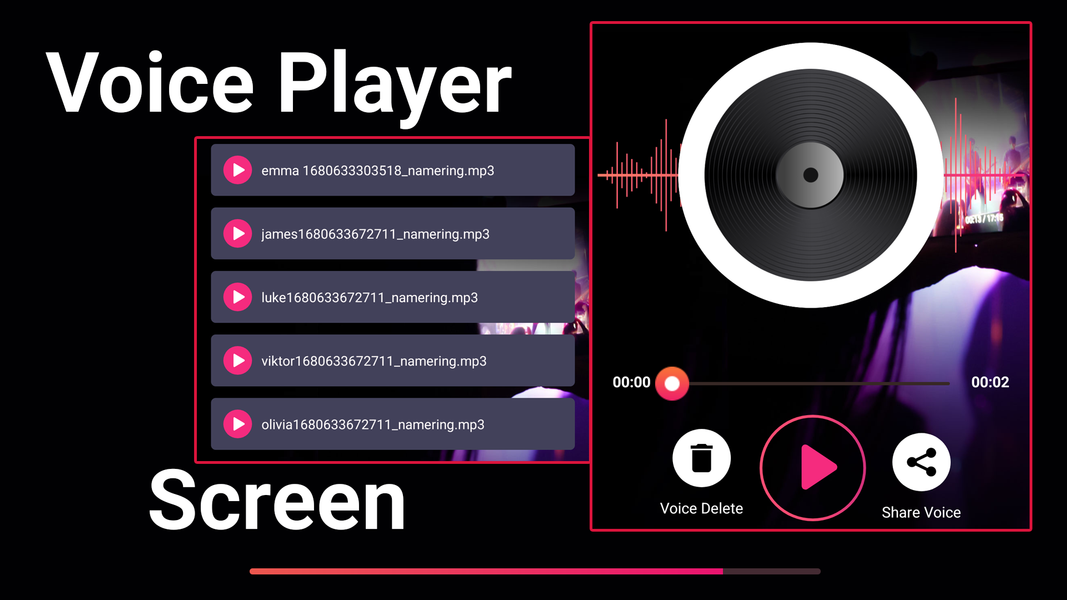Voice Changer Voice AI Effects - عکس برنامه موبایلی اندروید