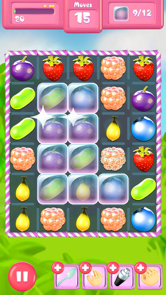 Berries Match Three, connect a - Image screenshot of android app