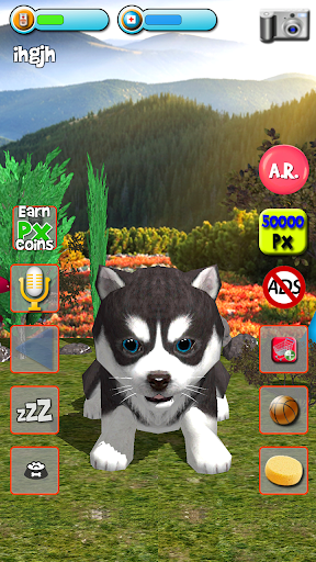 Talking Puppies - virtual pet - Gameplay image of android game