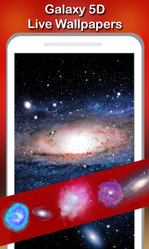 5D Galaxy Live Wallpaper - عکس برنامه موبایلی اندروید