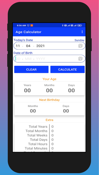 Age Calculator - عکس برنامه موبایلی اندروید