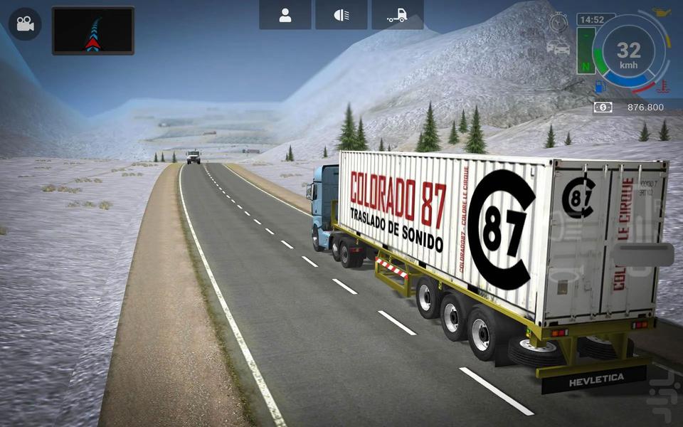 بازی کامیونی - Gameplay image of android game