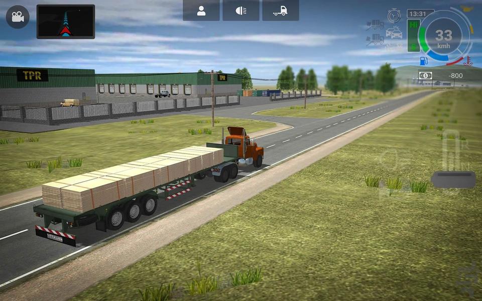 بازی کامیونی - Gameplay image of android game