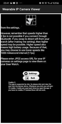 Wearable IPCamera Viewer Setti - عکس برنامه موبایلی اندروید