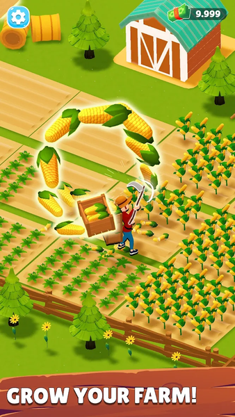 Crop to Craft - Idle Farm Game - Gameplay image of android game
