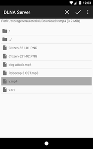 DLNAServer - Image screenshot of android app