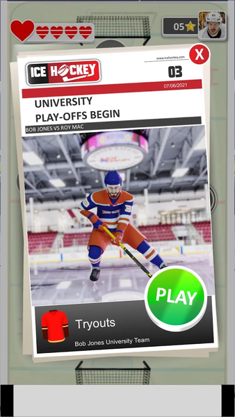 Ice Hockey 3D - Gameplay image of android game