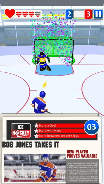 Ice Hockey 3D - Gameplay image of android game