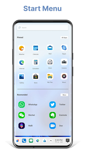Win 12 Launcher - Image screenshot of android app