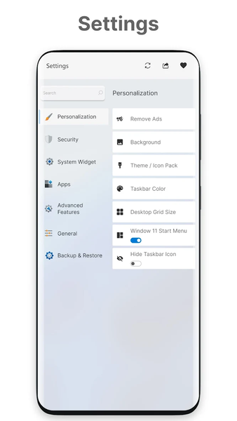 Win 12 Launcher - Image screenshot of android app