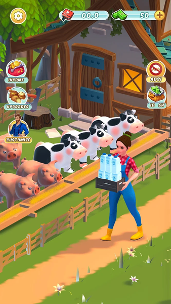 My Farm Life: Idle Supermarket - Gameplay image of android game