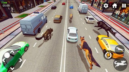 Dog Race Game City Racing - Image screenshot of android app