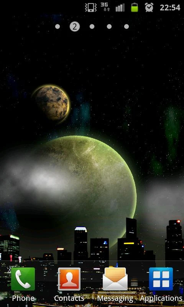 Night Sky Planets Wallpaper - Image screenshot of android app