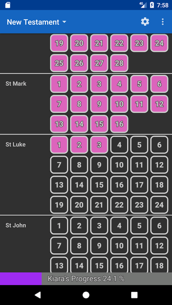 LDS Reading Chart - Image screenshot of android app