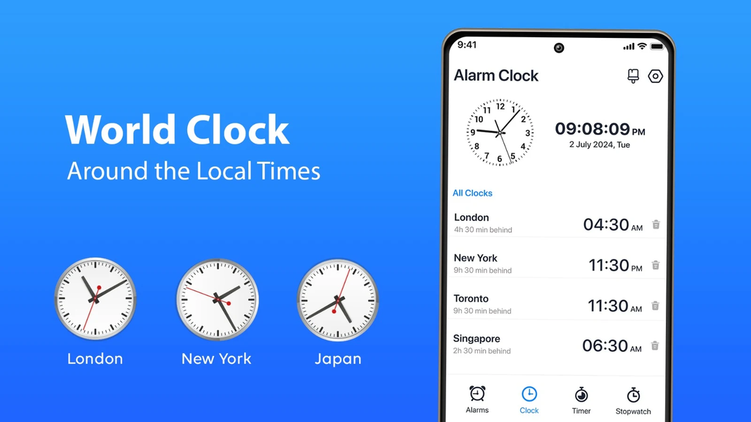 Alarm Clock - عکس برنامه موبایلی اندروید