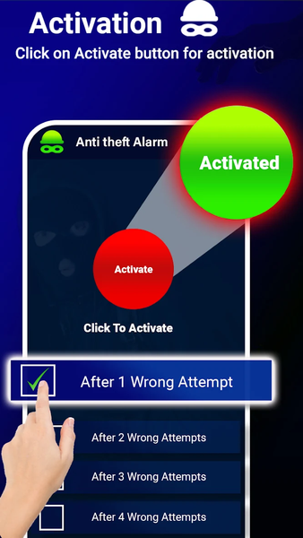 Alarm on Wrong Pattern - Image screenshot of android app