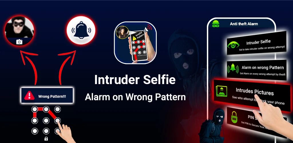Alarm on Wrong Pattern - Image screenshot of android app