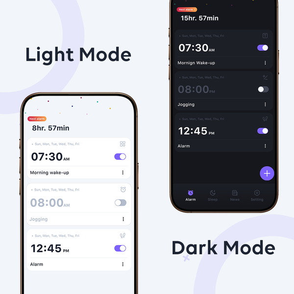 Alarm Clock - عکس برنامه موبایلی اندروید