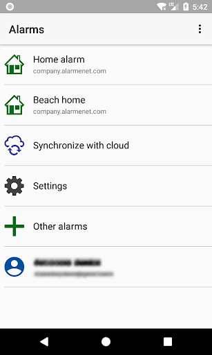 AlarmeNET.com - Image screenshot of android app