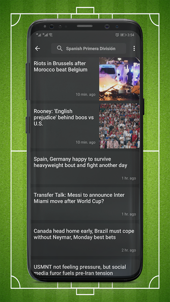 Football Short News - Image screenshot of android app