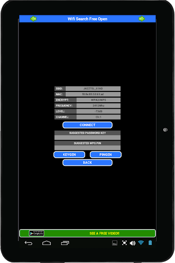 Wifi Search Free Open - عکس برنامه موبایلی اندروید