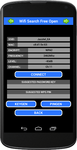 Wifi Search Free Open - عکس برنامه موبایلی اندروید