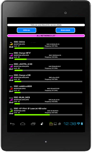 Wifi Search Free Open - عکس برنامه موبایلی اندروید