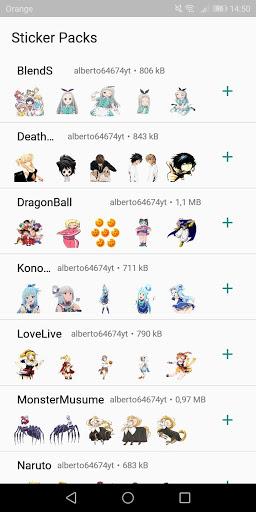 Anime Stickers for Whatsapp - WAStickerApps ADFREE - Image screenshot of android app