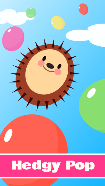 Hedgy Pop. Hedgehog balloons - Gameplay image of android game