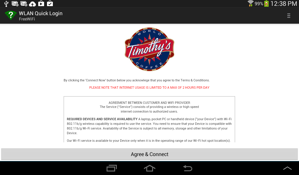 WiFi Quick Login - Image screenshot of android app