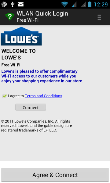 WiFi Quick Login - Image screenshot of android app