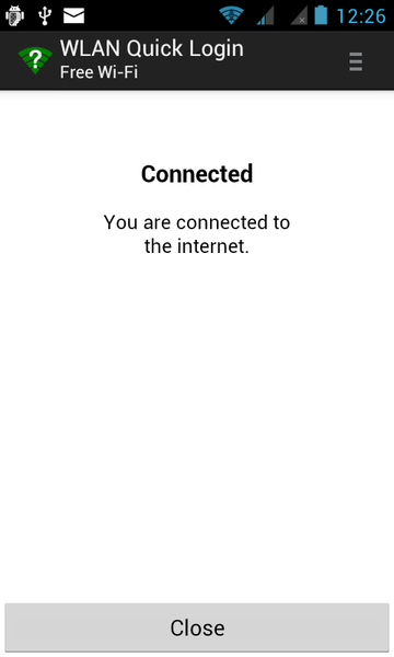 WiFi Quick Login - Image screenshot of android app