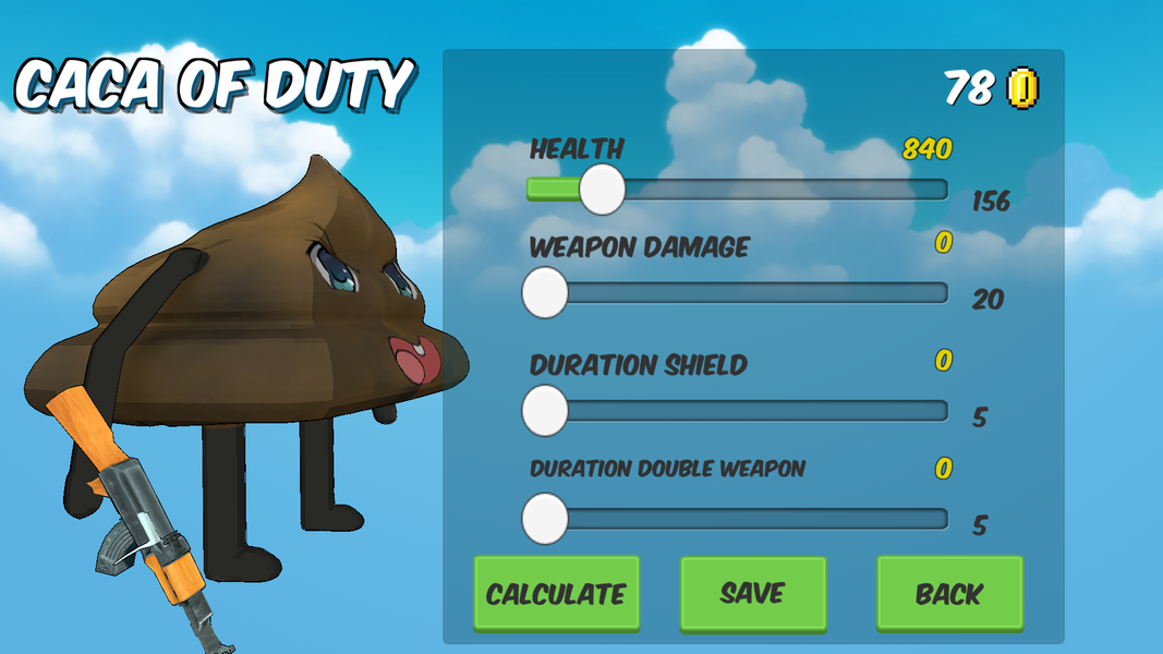 Caca of Duty - Gameplay image of android game