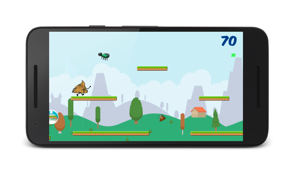 Poop Jump: Funny Toilet Game - Gameplay image of android game