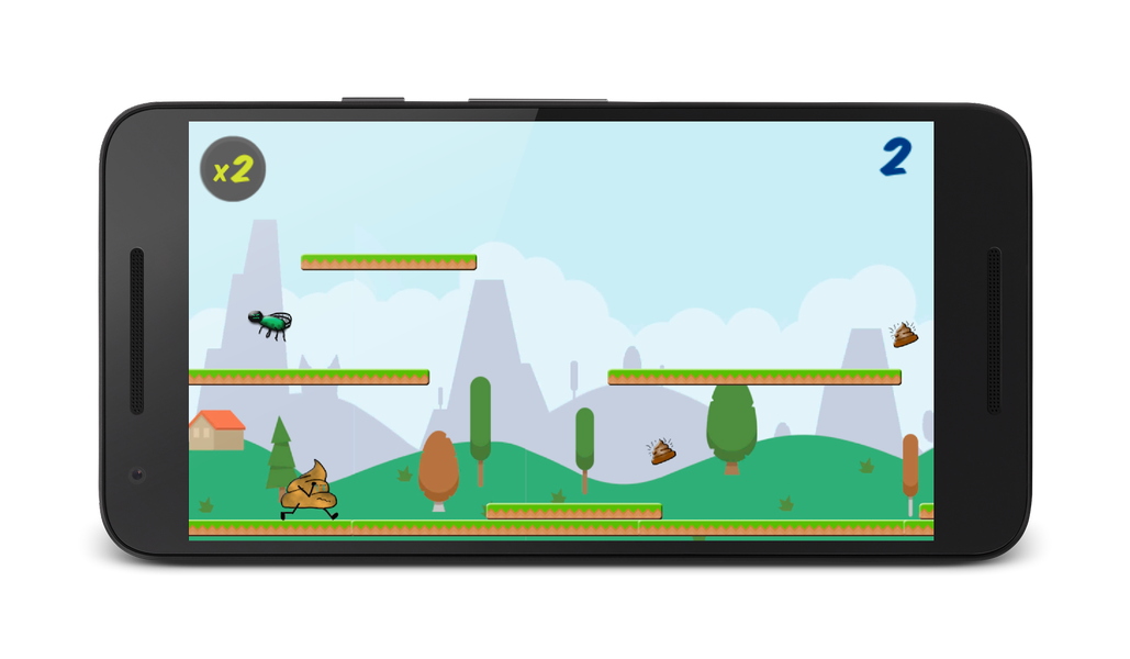 Poop Jump: Funny Toilet Game - Gameplay image of android game