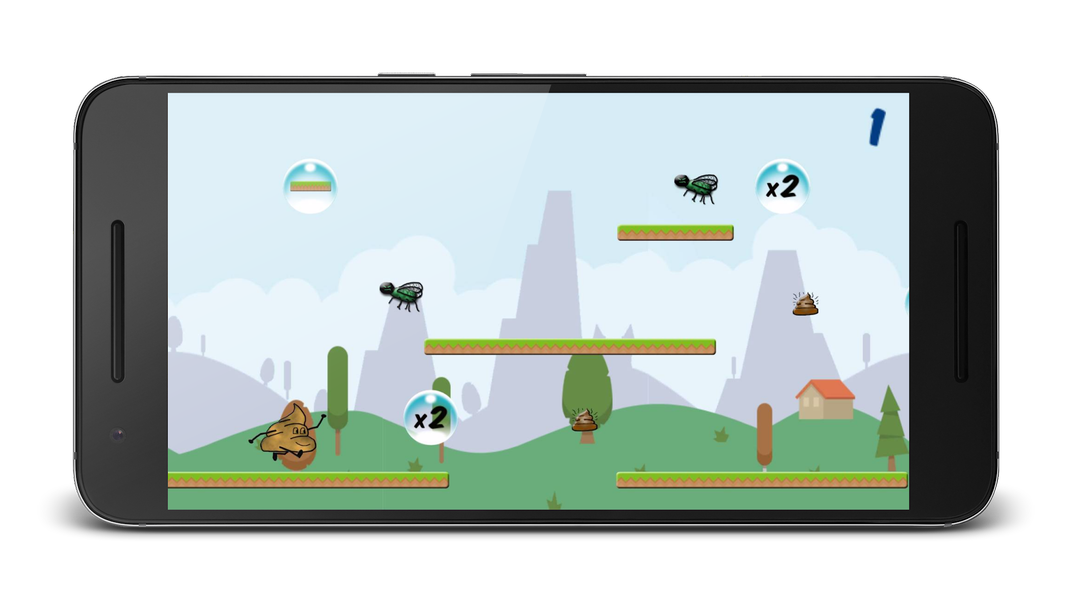 Poop Jump: Funny Toilet Game - Gameplay image of android game